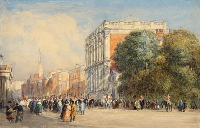 Oud Whitehall met de Life Guards, 1831